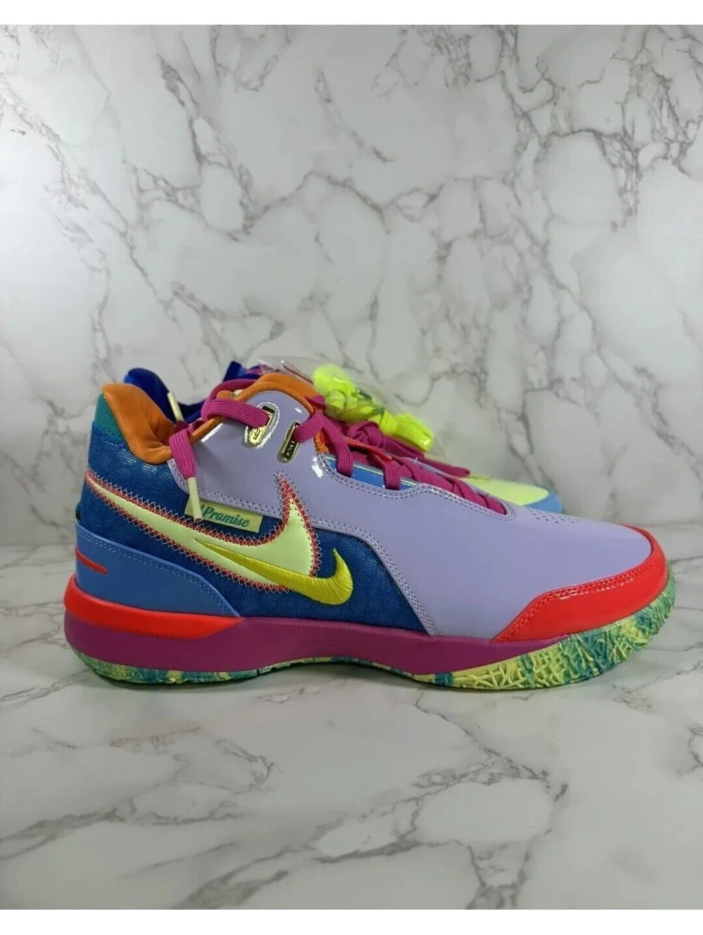Nike Zoom LeBron NXXT Gen AMPD IPS Violet Barely Volt FZ7885-500 Size 13 New